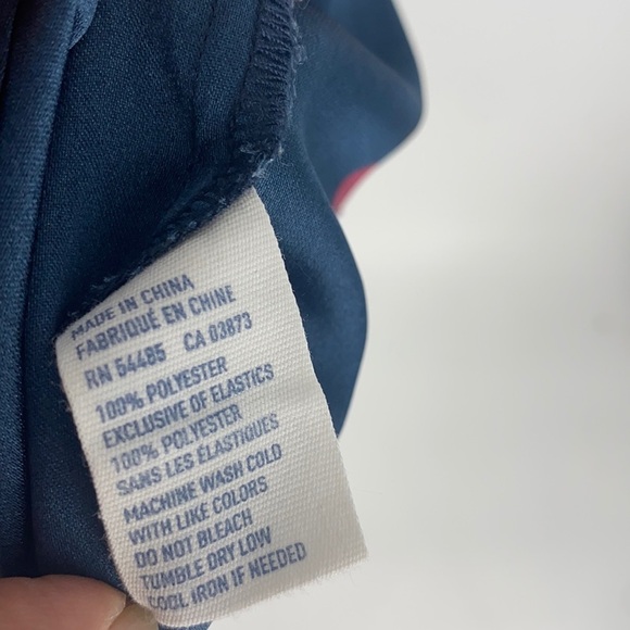 American Eagle Women's Blue & Red Floral Print Tank Top Adjustable size Medium - Picture 6 of 8